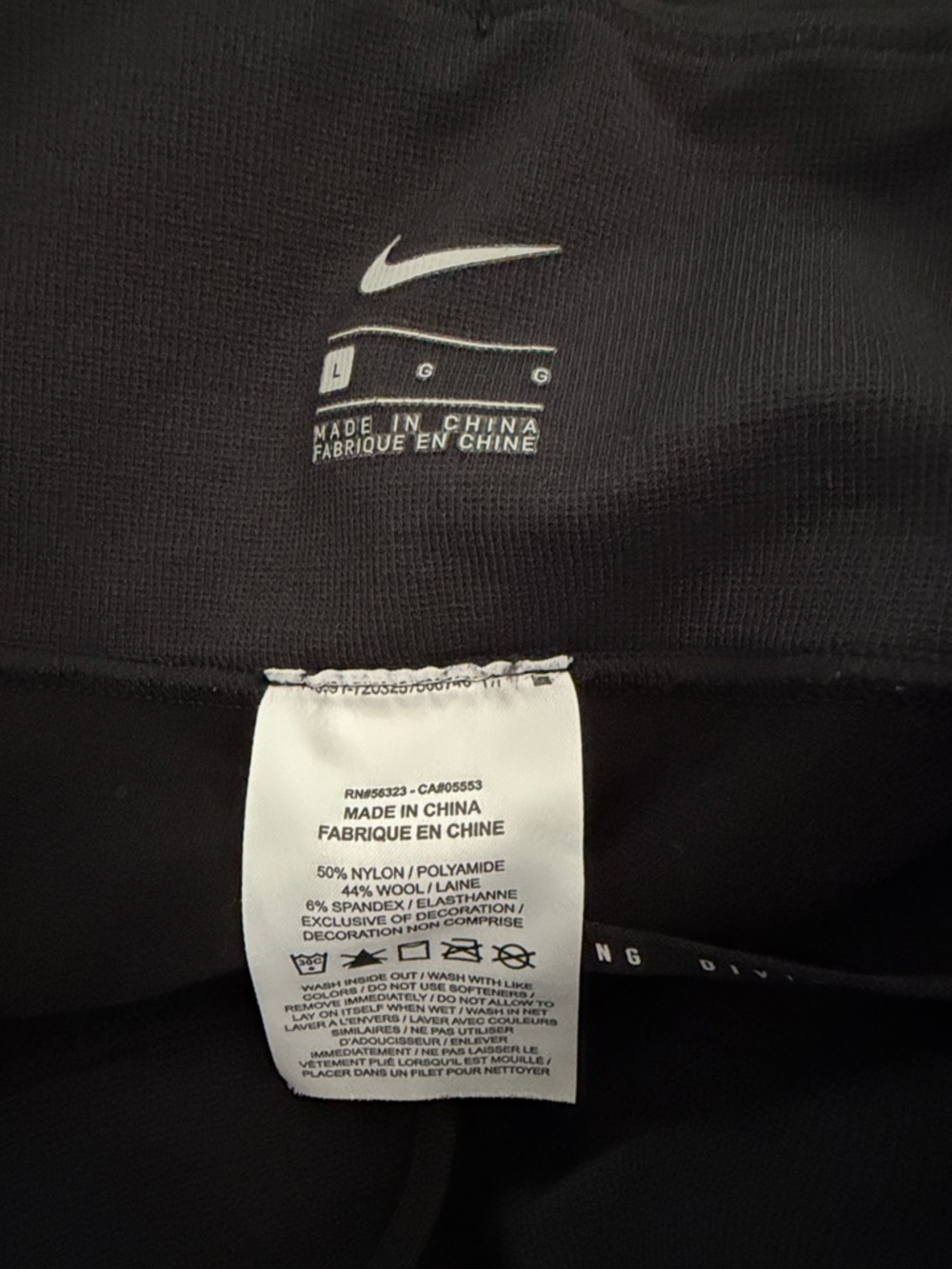 Nike Women’s mid-Rise luxe wool blend running division Leggings - Picture 6 of 8